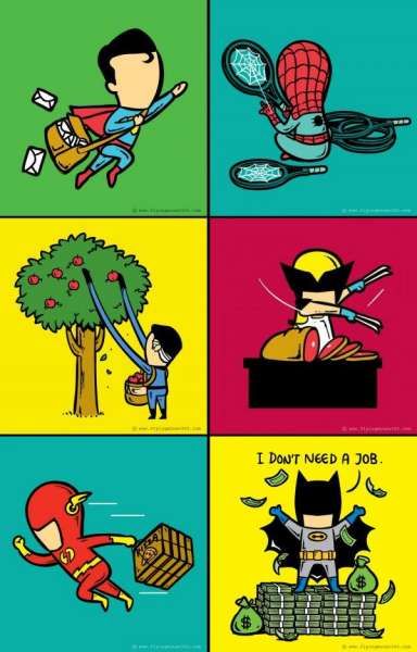 Superhero Day Jobs