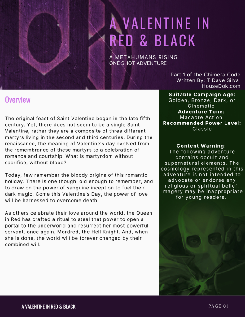 A Valentine in Red & Black PDF
